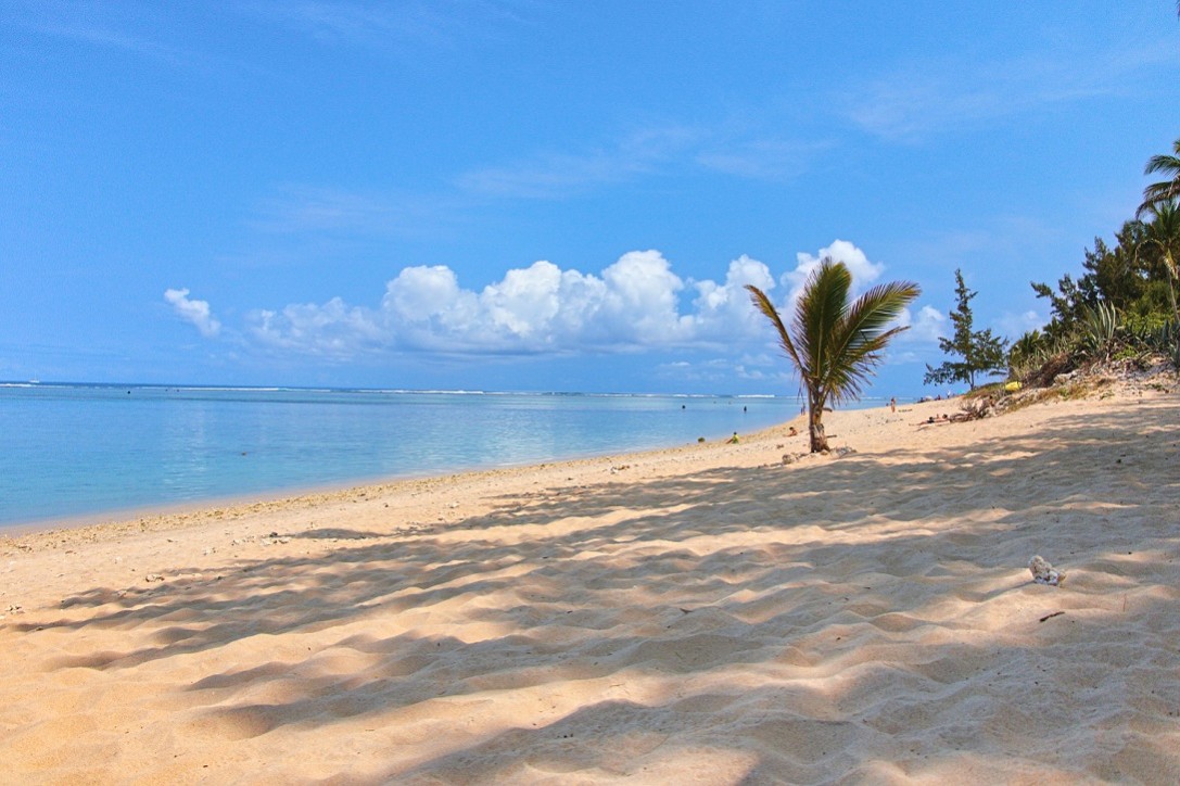 La plage de la Saline les bains et son lagon à La Réunion