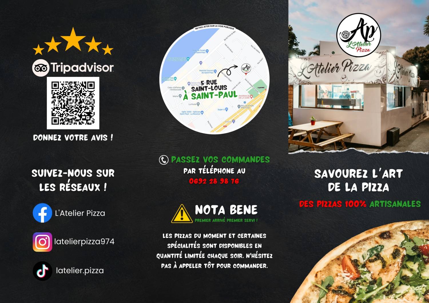 L'ATELIER PIZZA Saint-Paul 974