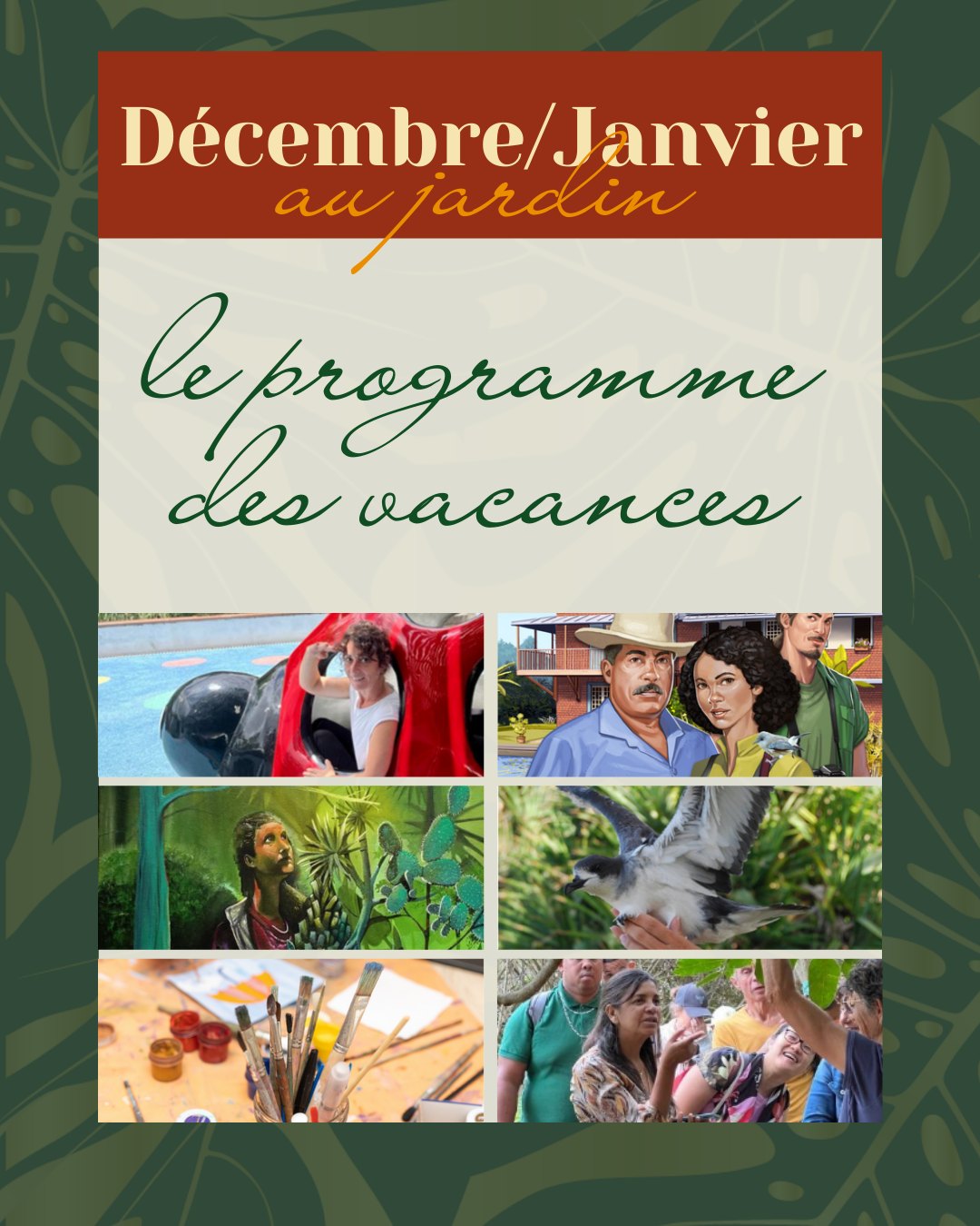 PROGRAMME VACANCES JARDIN BOTANIQUE MASCARIN 