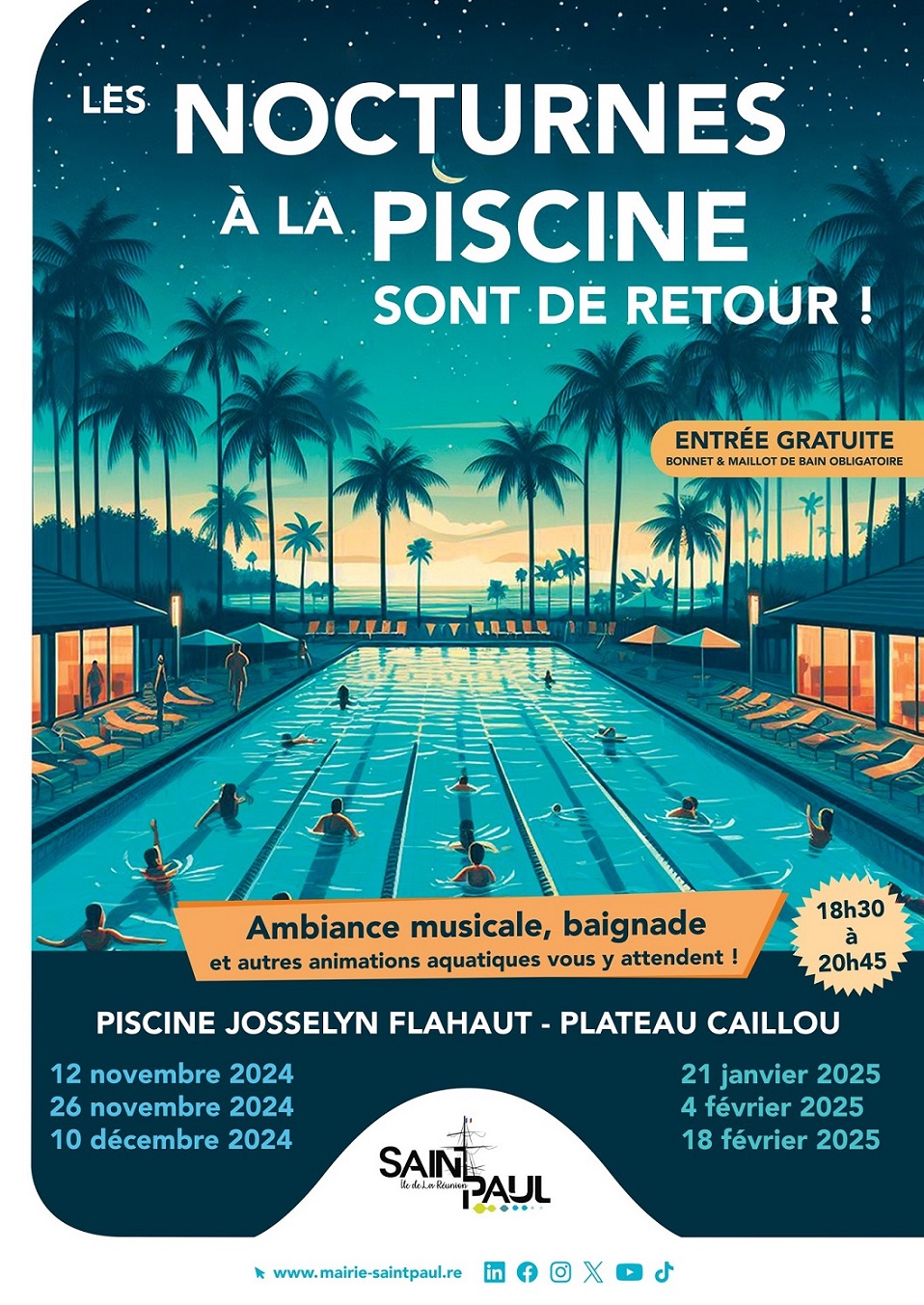 NOCTURNES À LA PISCINE